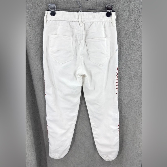 Driftwood Rivier Embroidered Joggers Womens XS Southwest Tribal Pants Jeans Boho - Picture 6 of 11